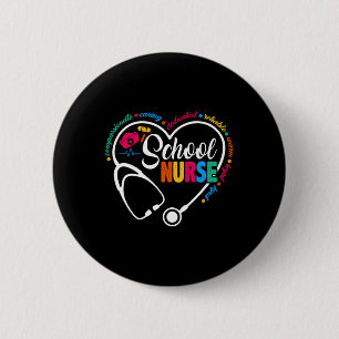 Verpleegster Liefde Hart Verpleegster Leven 1 Ronde Button 5,7 Cm