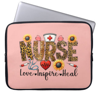 Verpleegster, liefde, inspiratie, genezen laptop m sleeve