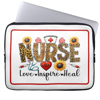 Verpleegster, liefde, inspiratie, genezen laptop m sleeve