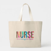 Verpleegster - Liefde, Inspiratie, Genezing in Reg Grote Tote Bag (Achterkant)