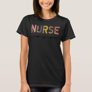 Verpleegster Liefde Inspire Heal Luipaard T-shirt