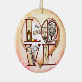 Verpleegster Liefde Keramisch Ornament (Rechts)