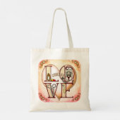 Verpleegster Liefde Tote Bag (Achterkant)