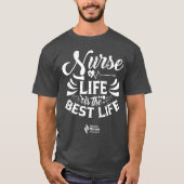Verpleegster Life Donker gekleurd T-shirt (Voorkant)