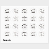 Verpleegster Life Wit Classic Ronde Sticker (Vel)