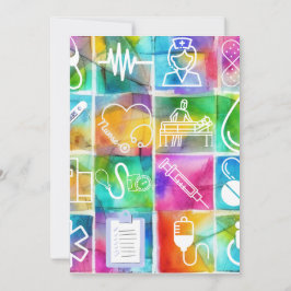 Verpleegster Love Feestdagenkaart