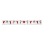 Verpleegster Love Hart Satijnen Lint (Voorkant)