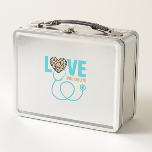 Verpleegster Love Luipaard Stethoscoop Vectorontwe (Voorkant)