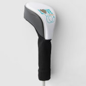 Verpleegster Love Luipaard Stethoscoop Vectorontwe Golfheadcover (Schuin)