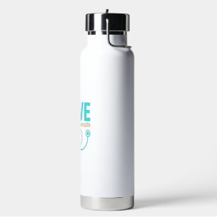Verpleegster Love Luipaard Stethoscoop Vectorontwe Waterfles
