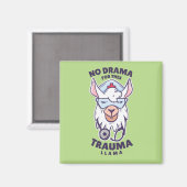 Verpleegster Loves Llama Magneet (Voorkant / Achterkant)