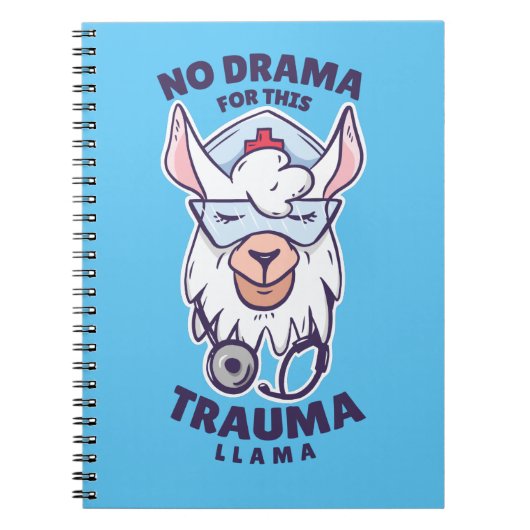 Verpleegster Loves Llama Notitieboek (Voorkant)