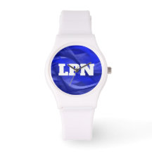 Verpleegster LPN Cool Blue Design Watch
