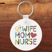 Verpleegster mam vrouw liefde sleutelhanger (Voorkant)