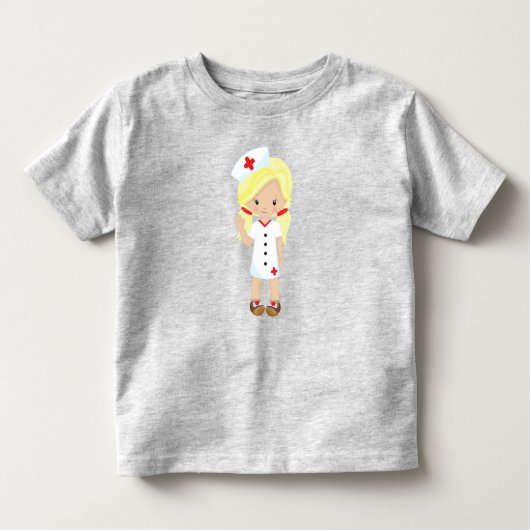 Verpleegster, Medicijn, Dokter, Schattig Meisje, B Kinder Shirts (Voorkant)