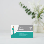 Verpleegster | Medisch deskundige Visitekaartje (Staand voorkant)