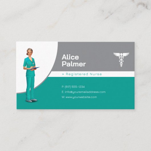 Verpleegster | Medisch deskundige Visitekaartje (Voorkant)