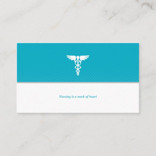 Verpleegster | Medisch deskundige Visitekaartje (Achterkant)