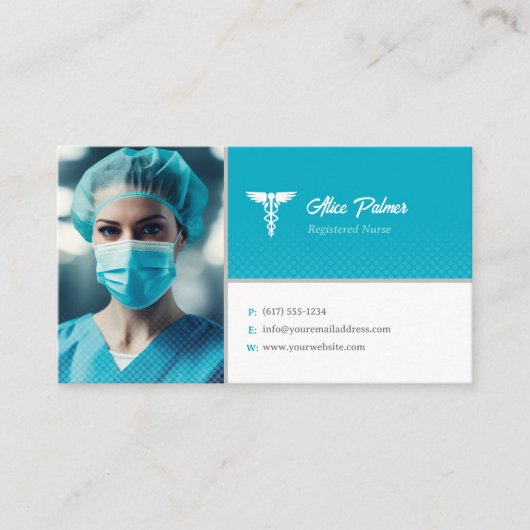 Verpleegster | Medisch deskundige Visitekaartje (Voorkant)