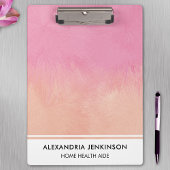 Verpleegster Medisch Schattige Roze Blush Peach St Klembord