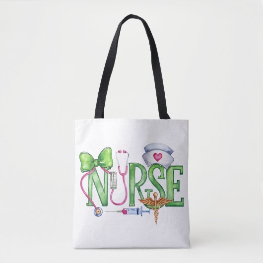 Verpleegster, Medisch Tote Bag (Voorkant)