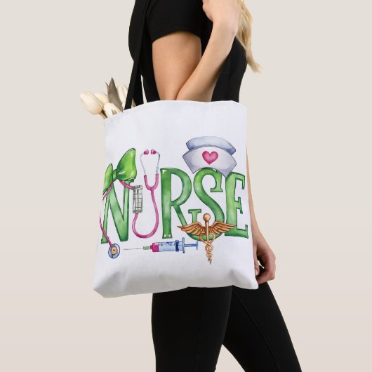 Verpleegster, Medisch Tote Bag (Dichtbij)