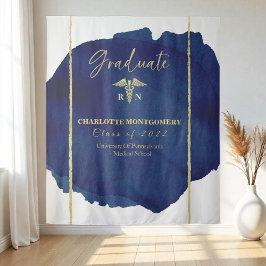 Verpleegster Medische Caduceus Afstudeerbackdrop Wandkleed