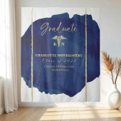 Verpleegster Medische Caduceus Afstuderen Achtergr Wandkleed