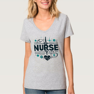 Verpleegster Medische Professional Zorg Badge Kuns T-shirt