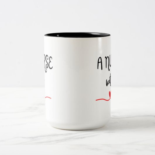 Verpleegster met hart Mok (Center)