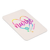 Verpleegster met hartvormige stethoscoop magneet (Rechterzijde)