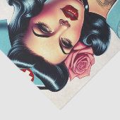 verpleegster met inkt tissuepapier (Detail)