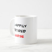 verpleegster met pensioen koffiemok (Voorkant links)