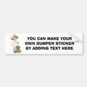  verpleegster met puppy T-shirts en cadeautjes Bumpersticker (Voorkant)