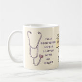 Verpleegster met stethoscoop koffiemok (Links)