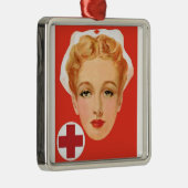 Verpleegster Metalen Ornament (Rechts)