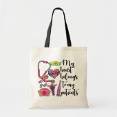 Verpleegster Mijn hart behoort tot mijn patiënten Tote Bag (Voorkant)