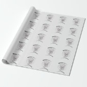 Verpleegster Modus Dank U Hart Stethoscoop Ontwerp Cadeaupapier (Uitgerold)