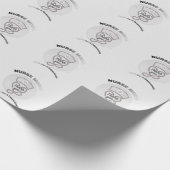 Verpleegster Modus Dank U Hart Stethoscoop Ontwerp Cadeaupapier (Hoek)