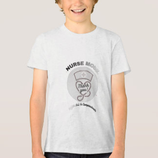 Verpleegster Modus Dank U Hart Stethoscoop Ontwerp Tri-Blend Shirt