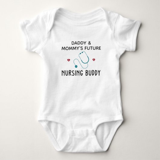 Verpleegster Moeder - Daddys en Mamma's Toekomstig Romper (Voorkant)