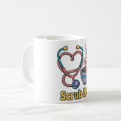 Verpleegster Mok Scrub Life (Voorkant links)