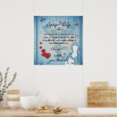 Verpleegster naar mijn vrouw deken poster (Keuken)