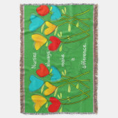 Verpleegster Nap Deken Maak een Verschil Groen (Voorkant Verticaal)