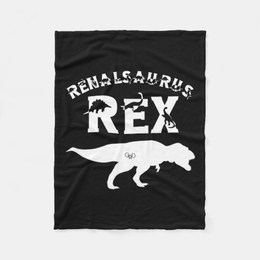 Verpleegster Nierziekte Transplantatie Tech Dinosa Fleece Deken (Voorkant)
