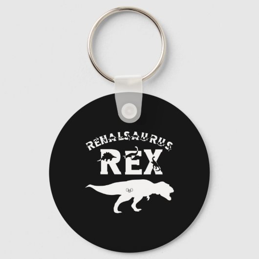 Verpleegster Nierziekte Transplantatie Tech Dinosa Sleutelhanger (Voorkant)