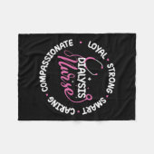 Verpleegster Nierziekte Verpleegkunde Fleece Deken (Voorkant (Horizontaal))