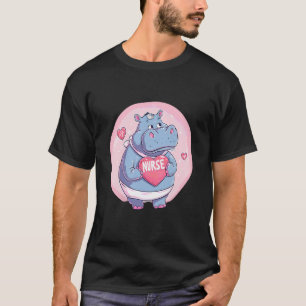 Verpleegster Nijlpaard Verpleegkundige School Stet T-shirt
