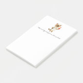 Verpleegster Notitieblok met Schattigee Cat Holdin Post-it® Notes (Schuin)