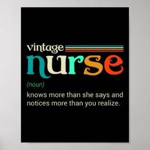 verpleegster Noun Definition weet meer dan zij Poster